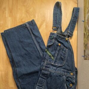 Vintage Key Imperial Blue Denim Coveralls Pants Jeans